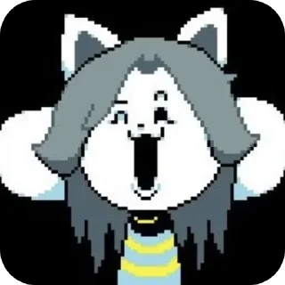 😁 emoji Temmie @AbbiStik Telegram sticker 11 of 16