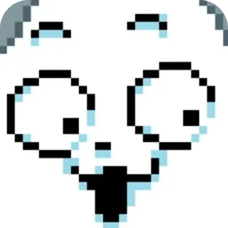 😲 emoji Temmie @AbbiStik Telegram sticker 12 of 16