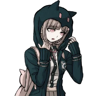 😣 emoji Chiaki Nanami Telegram sticker 15 of 21