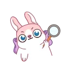 🧐 emoji Зайка @TgSticker Telegram sticker 15 of 24