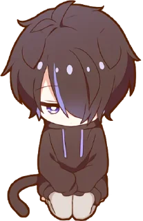 🛐 emoji Kuroneko Kun @jp_stickers Telegram sticker 6 of 40