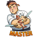 😎 emoji Sushi Chef Telegram sticker 7 of 35
