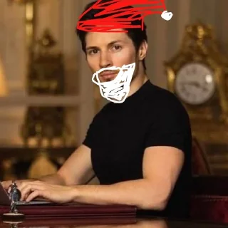 🌟 emoji Павел Дуров @SHU05TU Telegram sticker 6 of 14