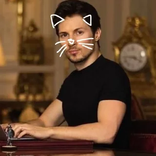 🌟 emoji Павел Дуров @SHU05TU Telegram sticker 5 of 14