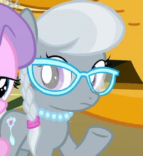 🧐 emoji Diamond Tiara & Silver Spoon | @MLP_AnimatedStickers Telegram sticker 24 of 30