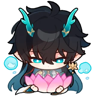 🍁 emoji Dan Heng by @v3nrrl. Telegram sticker 23 of 120