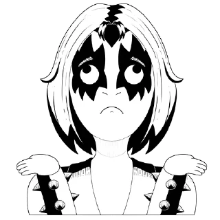 🤷‍♂️ emoji Rock'n'roll Telegram sticker 7 of 15