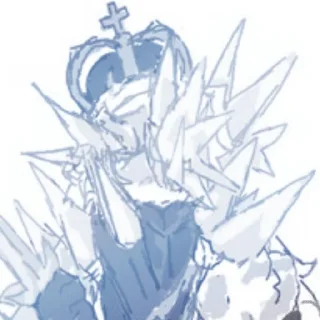 ❄️ emoji 𝑪𝒓𝒖𝒆𝒍 𝑲𝒊𝒏𝒈 ... or just gramps Telegram sticker 14 of 120