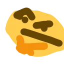 😕 emoji Thinking emoji Telegram sticker 21 of 66
