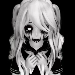 😭 emoji Чёрные стикеры by @stikeru7777 Telegram sticker 11 of 20