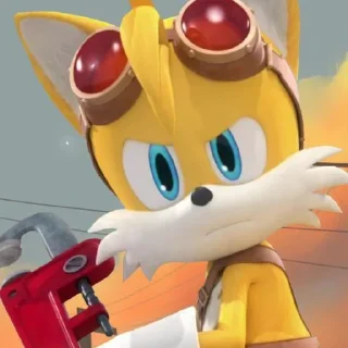😒 emoji Tails Boom. Telegram sticker 10 of 40