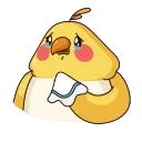 😢 emoji Birdie the Parrot  @TgSticker Telegram sticker 6 of 48