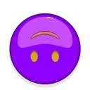 🙃 emoji Violet Emoji Telegram sticker 18 of 22