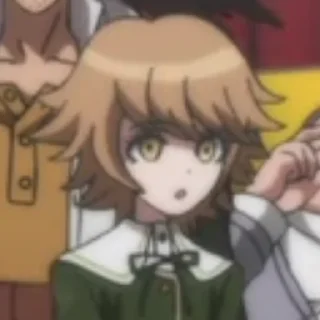 🥺 emoji / 💻 Chihiro Fujisaki 2 by @wanna_s_l_e_e_p 💚 / Telegram sticker 12 of 30