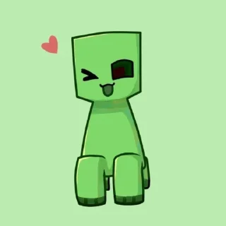 💚 emoji Крипер Telegram sticker 11 of 23
