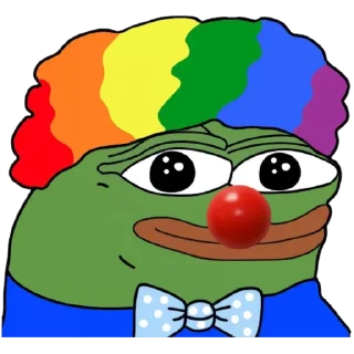 🤡 emoji pepe и peepo  - для важных переговоров (почему рот Telegram sticker 14 of 26