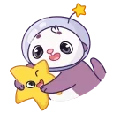 🤗 emoji Космическая выдра - @TgSticker Telegram sticker 23 of 24