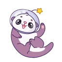 🦦 emoji Космическая выдра - @TgSticker Telegram sticker 12 of 24
