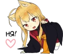 ☺️ emoji Little Fox Kitsune Telegram sticker 19 of 40