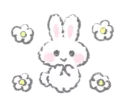 ☺️ emoji White Bunny🐰 by @mlOobot Telegram sticker 11 of 40