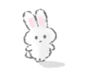 😐 emoji White Bunny🐰 by @mlOobot Telegram sticker 24 of 40