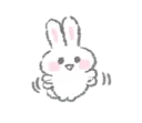 👋 emoji White Bunny🐰 by @mlOobot Telegram sticker 12 of 40