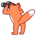 🔭 emoji Fox :: @mosticks Telegram sticker 20 of 44