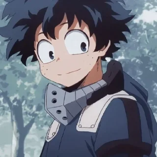 🙂 emoji IZUKU MIDORIYA◕*.✧ @anime_sticks Telegram sticker 4 of 60