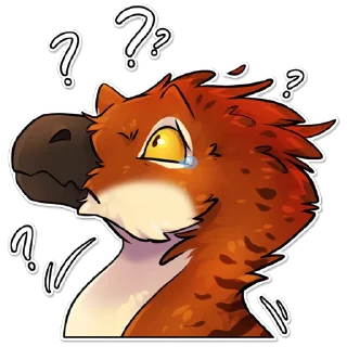 ⁉️ emoji Xane Feather Telegram sticker 16 of 114