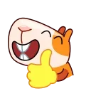 👍 emoji Мистер Морской свин @TgSticker Telegram sticker 13 of 20