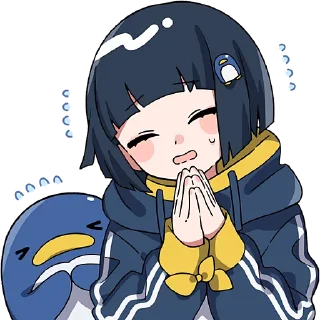 🙏 emoji Морской клуб @Nyasticks Telegram sticker 17 of 41