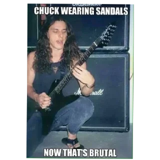 🎸 emoji 🤘CHUCK SCHULDINER🤘by @Gates_Of_Babylon Telegram sticker 12 of 36
