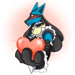Sticker from Pokemon Maids (@pomegranate_fox)
