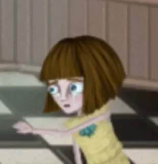 😭 emoji Fran Bow top Telegram sticker 18 of 41