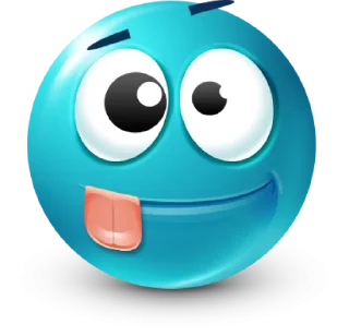 🤩 emoji Teal Face Emoji @TgSticker Telegram sticker 14 of 95