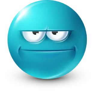 🤩 emoji Teal Face Emoji @TgSticker Telegram sticker 24 of 95