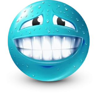 😁 emoji Teal Face Emoji @TgSticker Telegram sticker 7 of 95