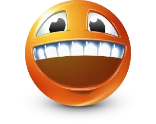 Sticker from Orange Face Emoji @TgSticker @MoiStikiBot