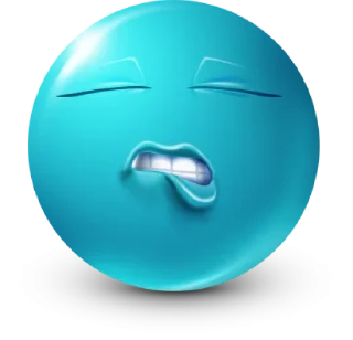 🤩 emoji Teal Face Emoji @TgSticker Telegram sticker 9 of 95