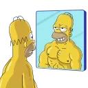 💪 emoji Simpsons (@TgSticker) Telegram sticker 3 of 8