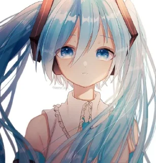 💗 emoji Хатсуне Мику!!^^ Telegram sticker 3 of 72