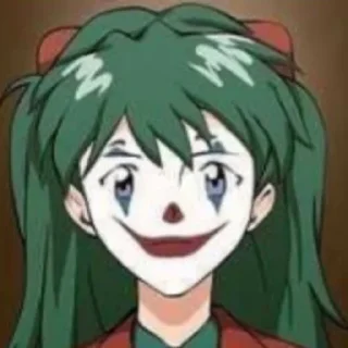 🤡 emoji Аска Лэнгли Сорью Telegram sticker 23 of 51
