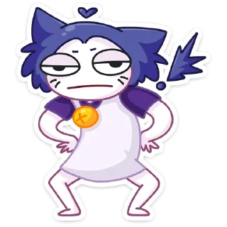 😐 emoji Тёмная Милшу :: @stickroom Telegram sticker 16 of 56