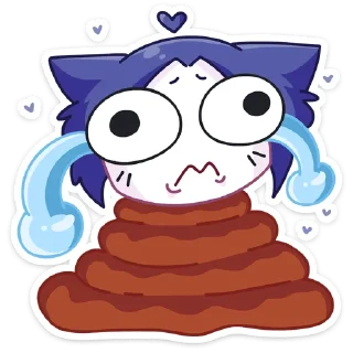 😭 emoji Тёмная Милшу :: @stickroom Telegram sticker 8 of 56
