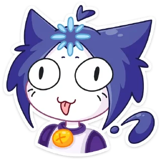 🤔 emoji Тёмная Милшу :: @stickroom Telegram sticker 9 of 56