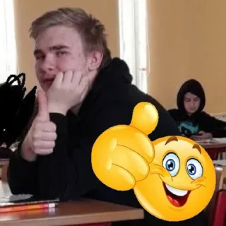 👍 emoji привет руслан тян Telegram sticker 11 of 12