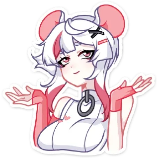 🤷‍♀ emoji Мауси (@TgSticker) Telegram sticker 17 of 48