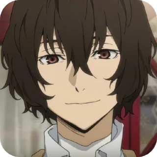 🙂 emoji Osamu Dazai | BSD Telegram sticker 23 of 116