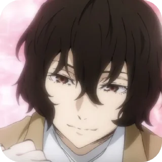 🤩 emoji Osamu Dazai | BSD Telegram sticker 24 of 116