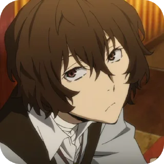 🤨 emoji Osamu Dazai | BSD Telegram sticker 6 of 116